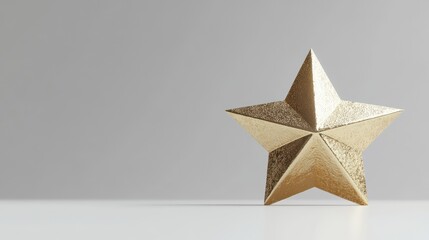 Golden Star: A  simple yet elegant golden star, its textured surface catches the light, adding a touch of sophistication and refinement to any design. It embodies achievement, aspiration.