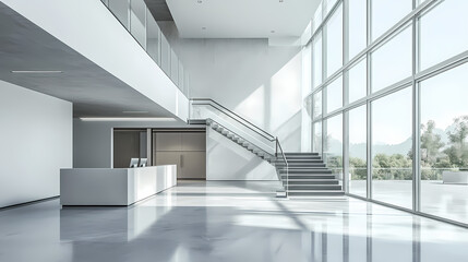 Fototapeta premium Advanced office scene