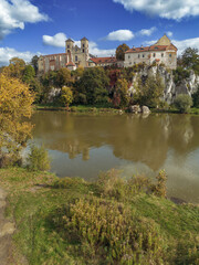 Fototapeta premium Benedictine Monastery on cliff in Poland