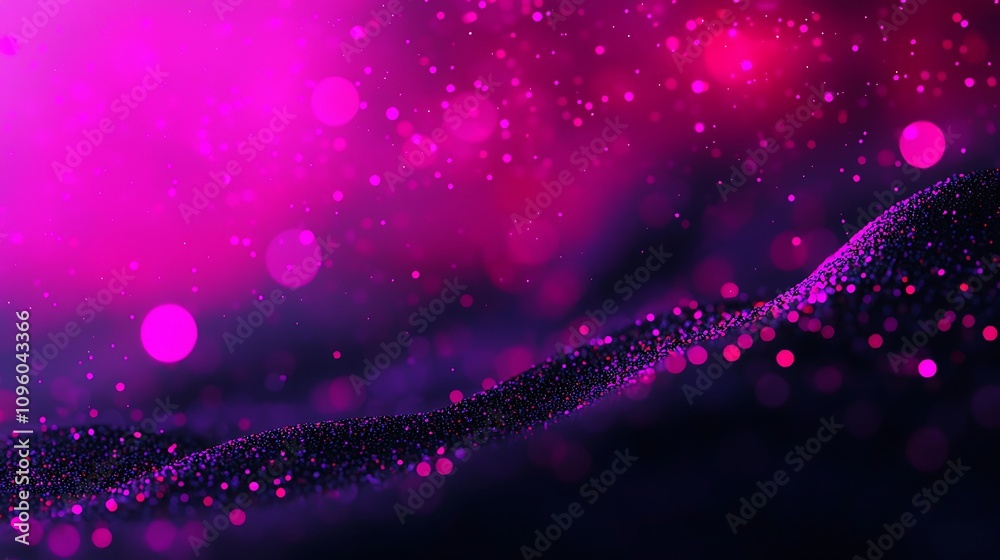Poster abstract vibrant background with colorful bokeh and sparkling particles for creative and modern desi