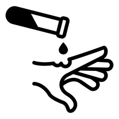 chemical spill Solid icon