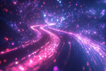 Fototapeta premium trails on the road with lights