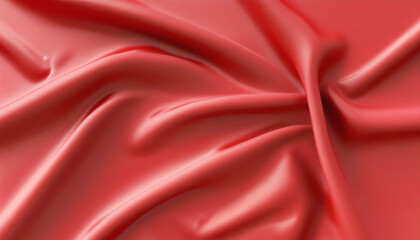 Obraz premium Elegant soft red satin fabric.Generative AI
