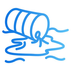 ocean oil spill Gradient icon