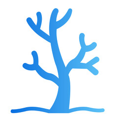 Obraz premium dry tree Gradient icon