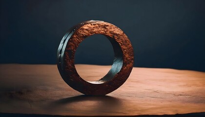 Hammered texture ring, rustic look, handcrafted vibe, 3D illustration, ring jewelry, trendy, aesthetic.