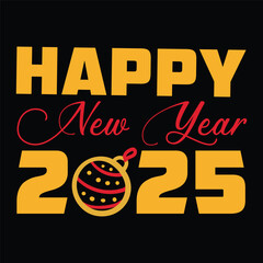 Happy New Year 2025 SVG Design Happy New Year SVG Design
