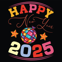 Happy New Year 2025 SVG Design Happy New Year SVG Design

