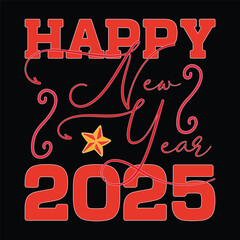 Happy New Year 2025 SVG Design Happy New Year SVG Design
