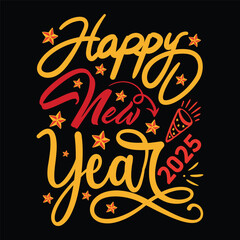 Happy New Year 2025 SVG Design Happy New Year SVG Design
