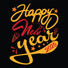 Happy New Year 2025 SVG Design Happy New Year SVG Design
