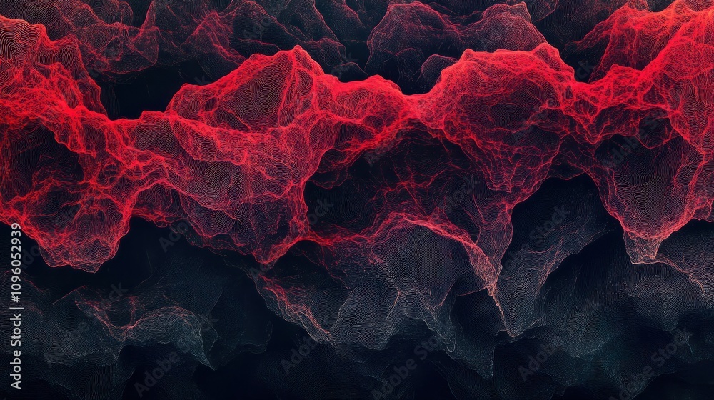 Poster abstract digital background can be used for technological processes. neural networks and ai, digital