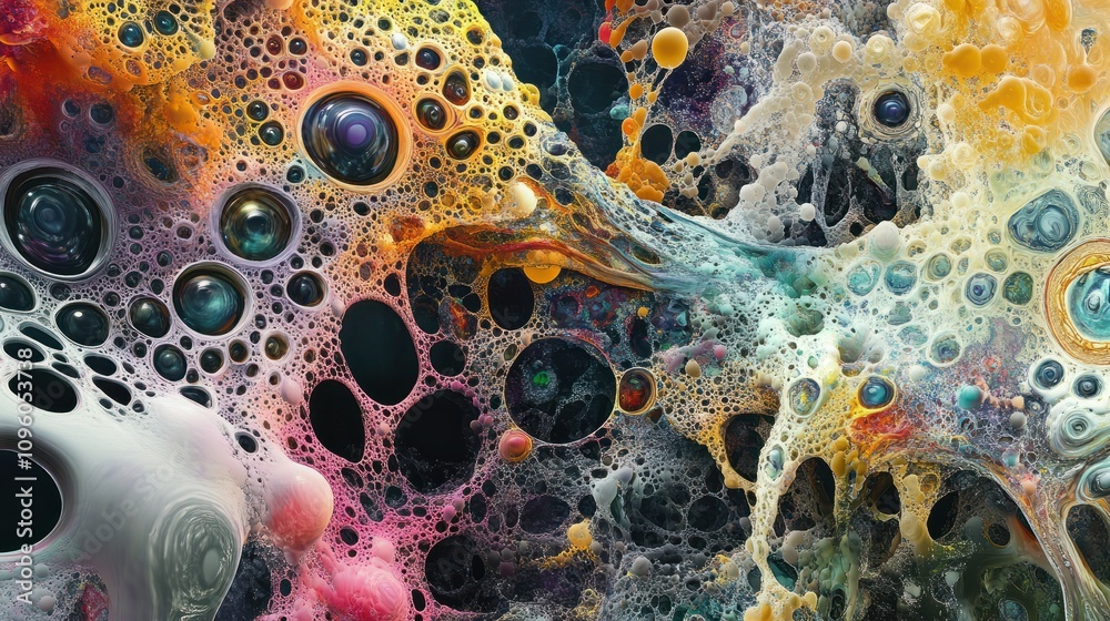 Poster abstract neural networks connected by streams of consciousness