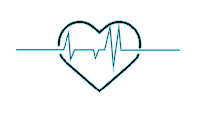 Heart rate/beat pulse vector line icon vector illustration.  Heart shape & pulse line icon.  Heartbeat, Heart and cardiorgam. 