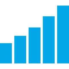 Stats single vector line icon