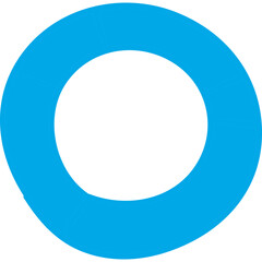 Circle single vector line icon