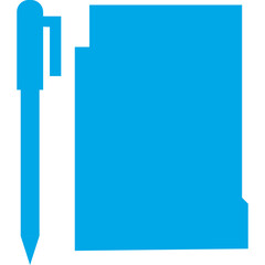 Notepad single vector line icon