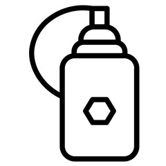 Drink Bottle Gym Line Icon