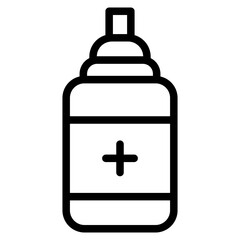 Drink Bottle Gym Line Icon