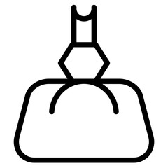 Herbal Spa Yoga Line Icon