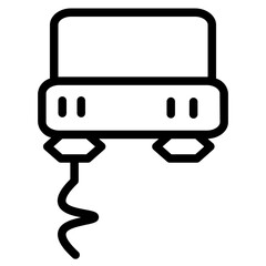 Baking Hand Mixer Line Icon