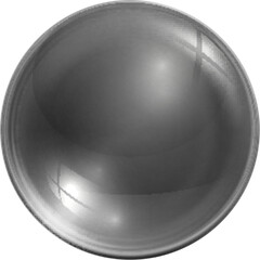 Realistic crystal orb. Glass sphere. Ball mockup