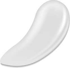 Cream drop. Cosmetic product swatch. Liquid skincare