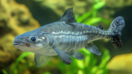 Fototapeta premium Typically has a gray or blue-gray color with lighter underbelly.