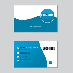 A simple business card, visiting card, name card design template. 