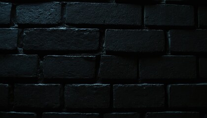 Fototapeta premium Abstract black brick wall background