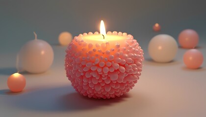 Elegant candlelight rituals home decor visual art cozy atmosphere close-up serenity and relaxation vibes