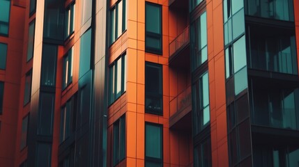 Obraz premium Abstract Close-Up of Modern Building Facades