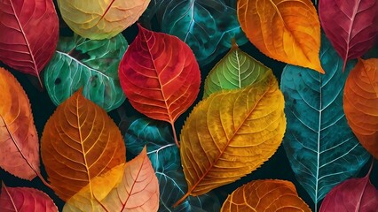 Fototapeta premium autumn leaves background