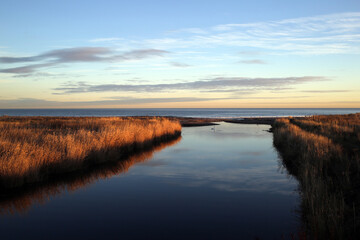 Coastal path between Arbroath and Carnoustie - Angus - Scotland - UK