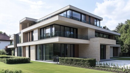 Modern Luxury Apartment Complex with Elegance