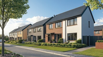 Newly Built Terraced Family Homes in Modern Design