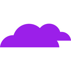 Cloud single vector line icon