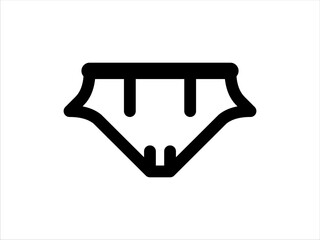 shorts icon on black