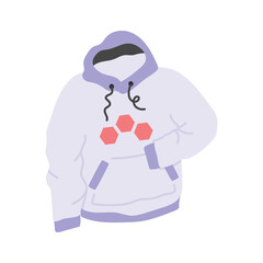 Winter season apparel, hoodie icon design