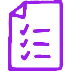 Paper single vector line icon