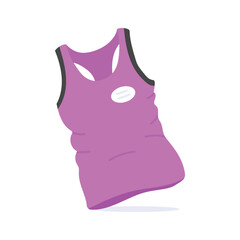 Trendy hand drawn icon of tank top in editable design
