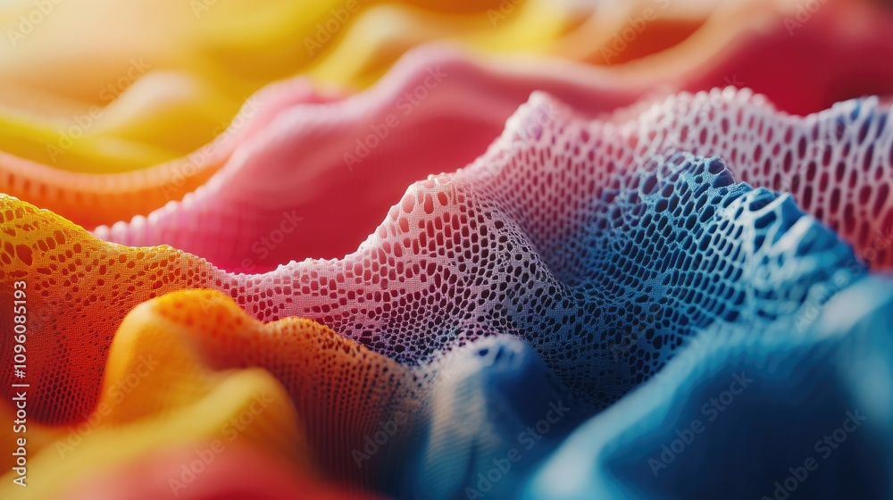 Aufkleber close-up of an ai-driven 3d printer skillfully layering bright, colorful materials, illustrating the
