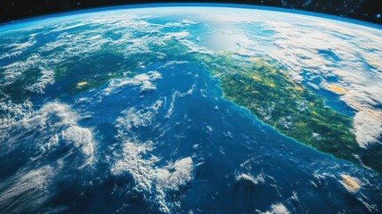 Fototapeta premium Earth From Space: A View of the Iberian Peninsula