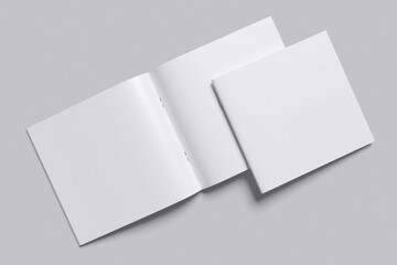 Square Brochure Blank Mockup