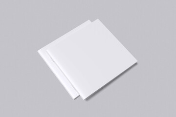 Square Brochure Blank Mockup