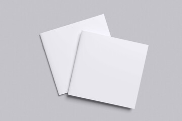 Square Brochure Blank Mockup