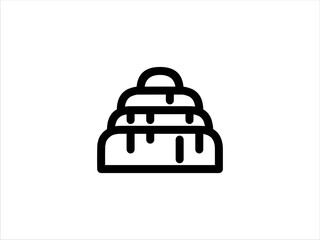 Tart icon line solid