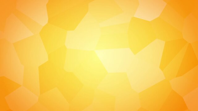 Vibrant Yellow Polygonal Background Loop