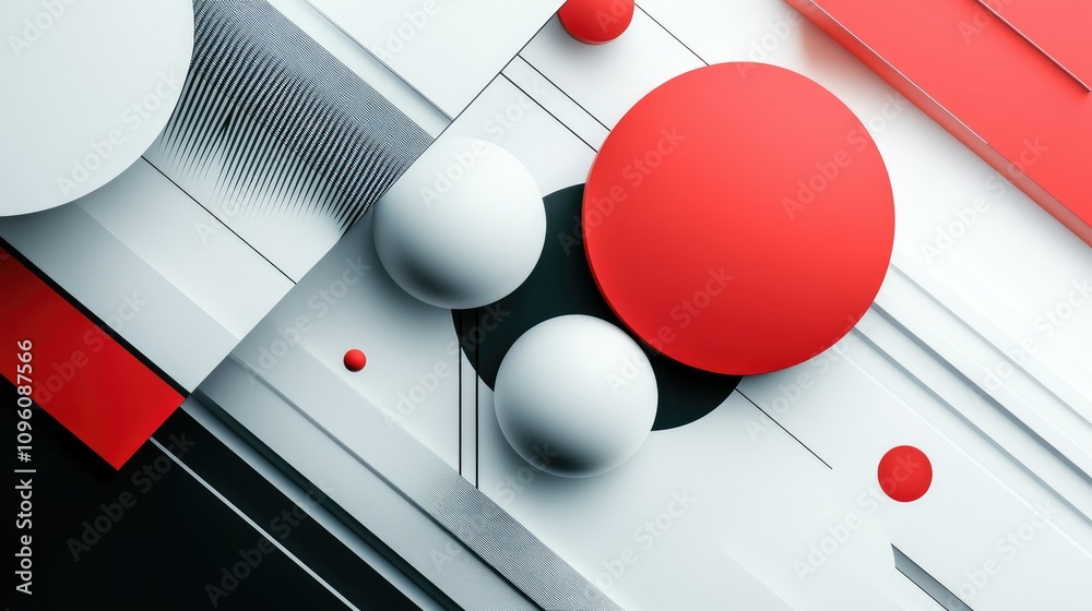Poster futuristic design mockup with clean lines, modern colors, and innovative shapes, symbolizing the evo