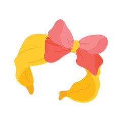 Customizable icon of headband in modern style